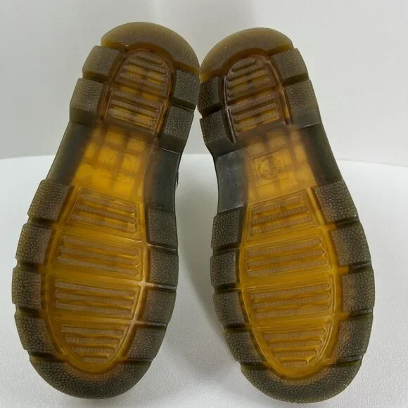 Dr. Martens Youth Combat Boots Size 13 Lace Up Side Zip Beige Canvas - Picture 13 of 13